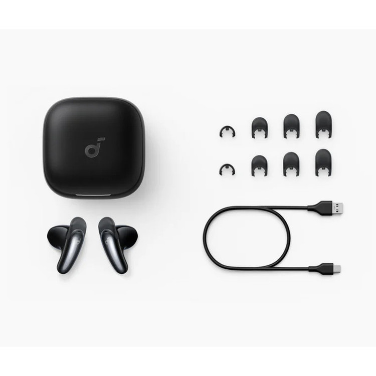 هدفون بلوتوثی توگوشی انکر مدل Soundcore Liberty Buds، مجهز به Adaptive ANC 3.0، پشتیبانی از Hi-Res Audio و کدک LDAC، عمر باتری 7 ساعت و محفظه شارژ 30 ساعته، 4 میکروفون هوش مصنوعی، بلوتوث 6.1 و مقاومت در برابر رطوبت و عرق